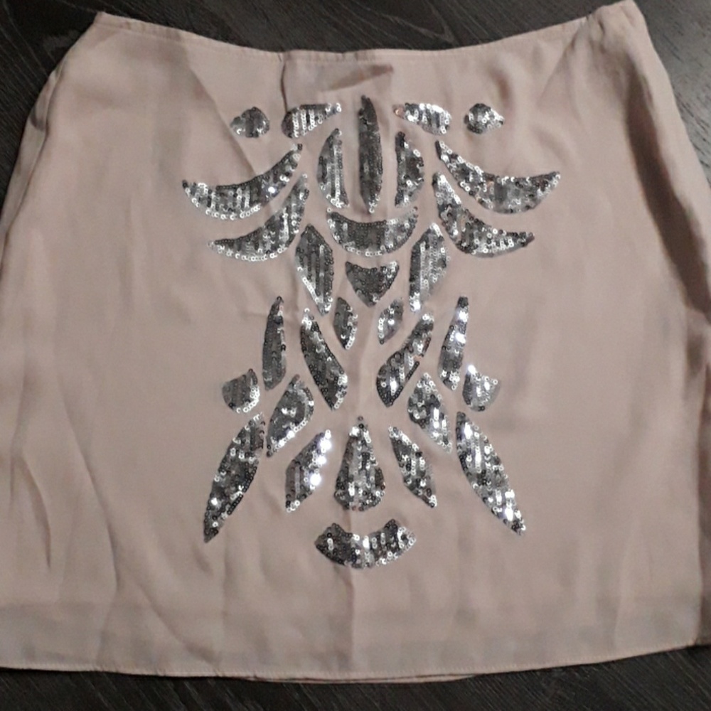 sequins mini skirt